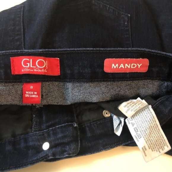 GLO by Gloria Vanderbilt Women's Mandy Straight Leg Jeans Size 8 Short - Picture 3 of 4